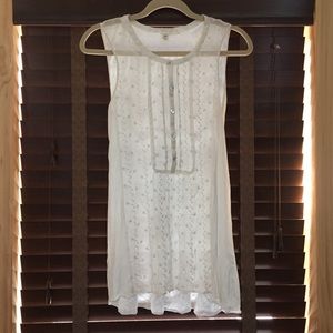 Anthropologie white Tiny Tank Top